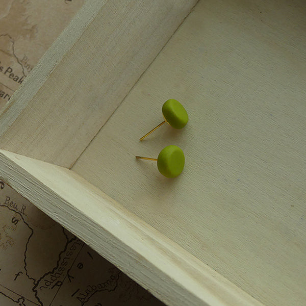 Olive Stud Earrings